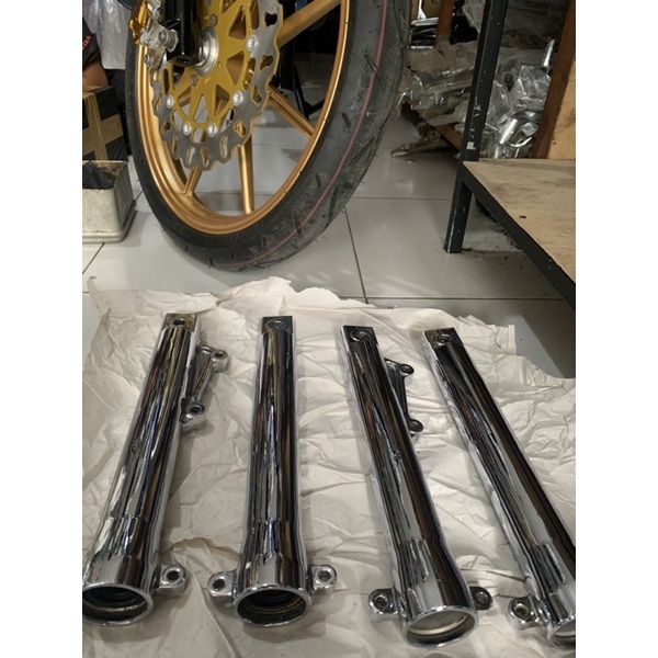 Tabung bottom shock sock shok sok depan megapro primus chrome
