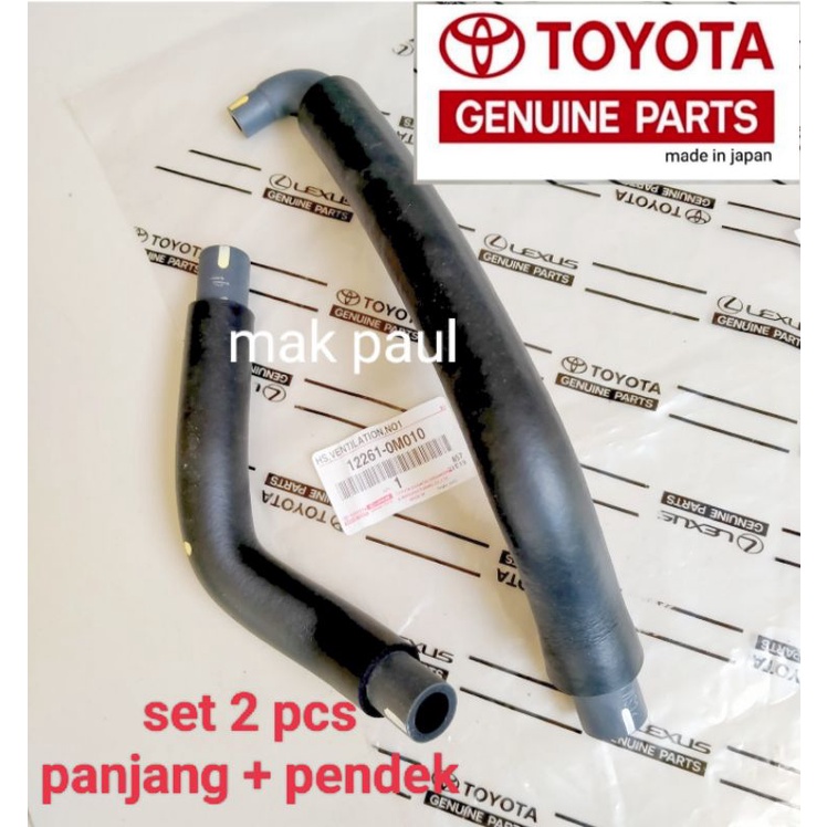 Jual Selang Ventilator Valve Pcv Yaris Vios Pcs Panjang Pendek A B Original Shopee Indonesia