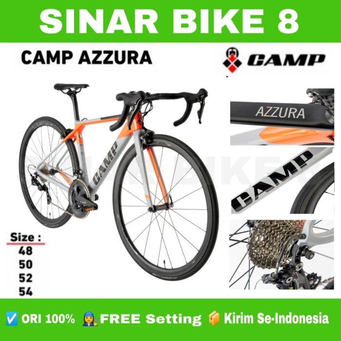 Sepeda Balap Roadbike ELEMENT CAMP AZZURA 700C Carbon 2 x 11 Speed