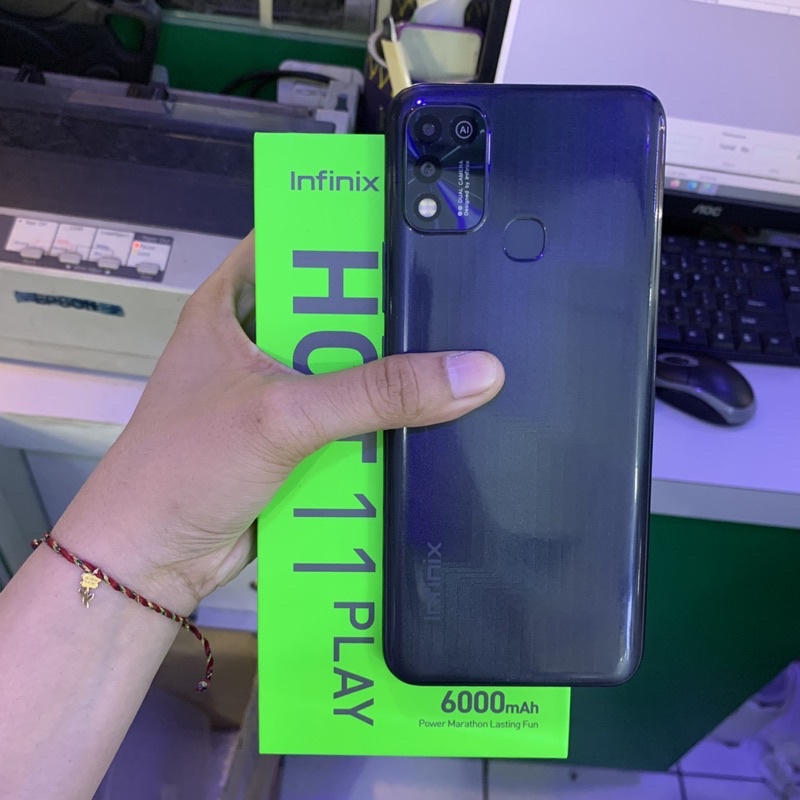 Infinix Hot 11 play 4/64gb second bekas pakai normal fullset original resmi