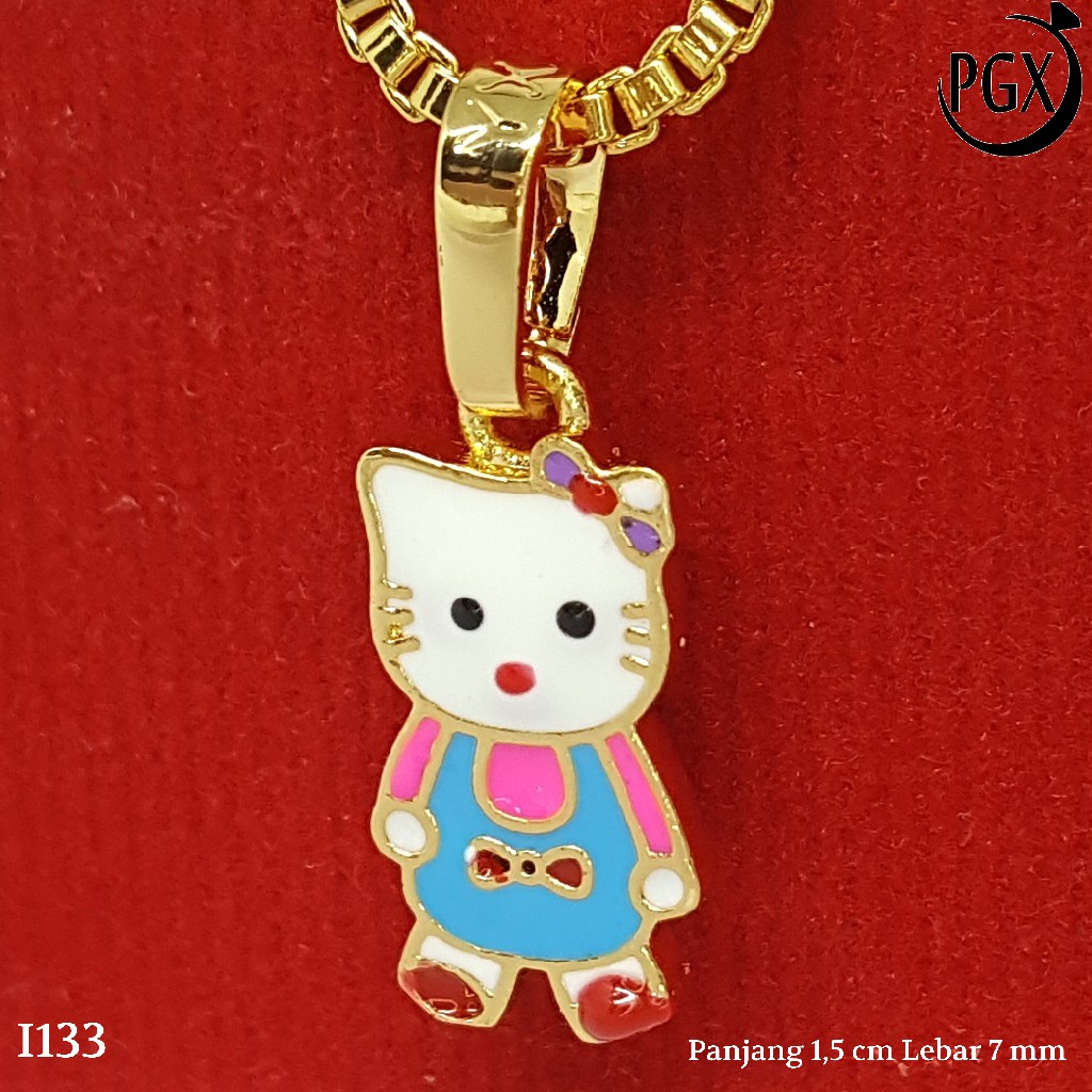 PGX Liontin Kalung Xuping Wanita Perhiasan Lapis Emas Aksesoris Fashion - I133