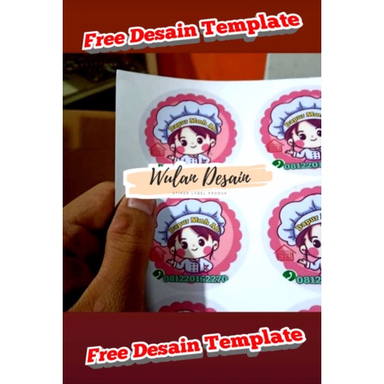 

Cetak sticker Label Produk Kiss cutting siap tempel satu hari jadi Termurah Bisa COD