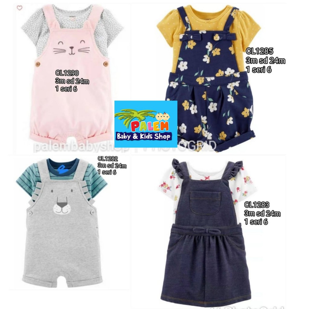 Catell Love Baju Bayi Girl Buka Kaki Gantung/setelan baju kodok