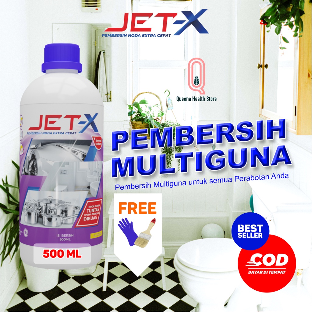 Jet-X Pembersih Kerak Lantai Kamar Mandi Extra Cepat