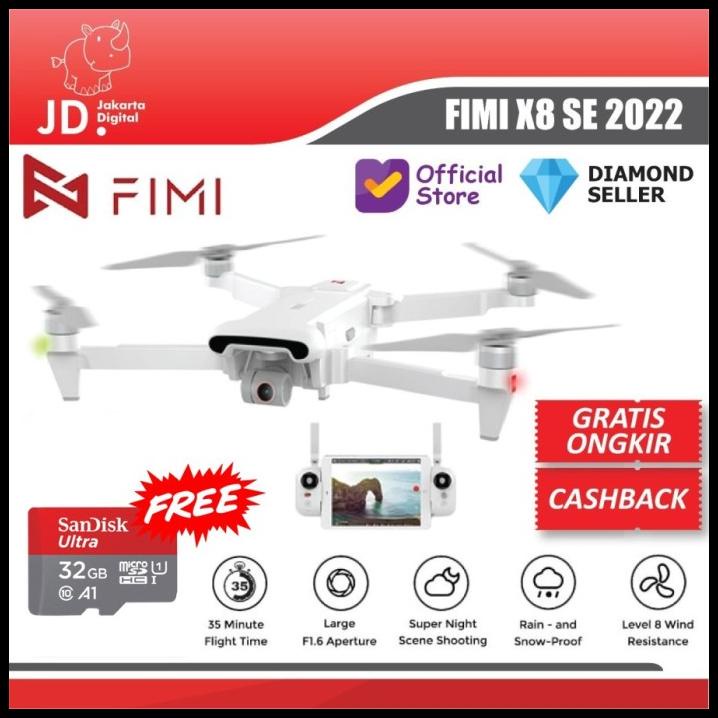 Fimi X8 Se 2022 Drone Rc 10Km 48Mp 1/2" 4K 3-Axis Gimbal Camera Gps