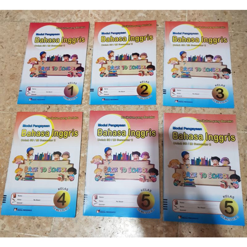 Lks modul Bahasa inggris SD/MI Kelas1.2 3.4.5.6 semester2 Media Presindo