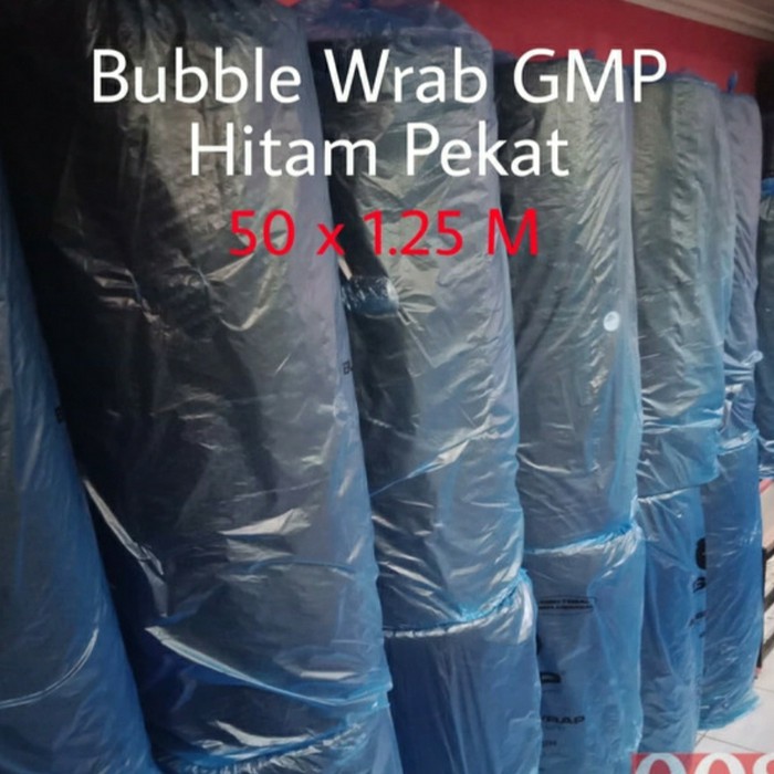 

PLASTIK BUBLE WRAP HITAM 50X1,25M HITAM PREMIUM