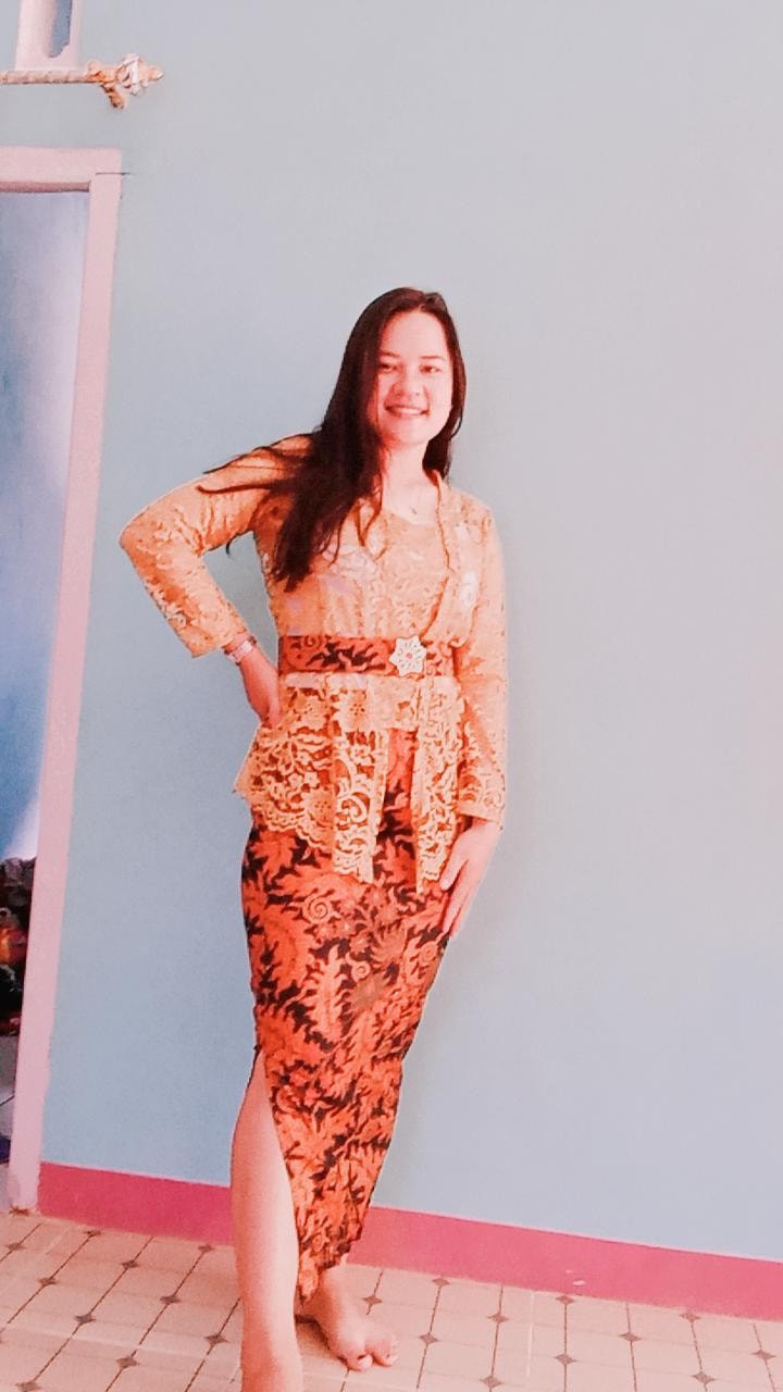 Setelan Kebaya Kutubaru Lengan Panjang Semi France Lussia