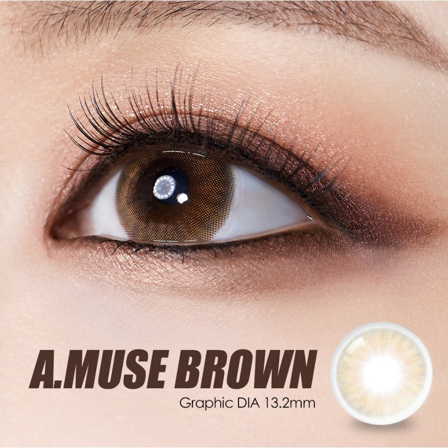 LENSBYSEOUL Olola Amuse - Brown Korea Natural Contact Softlens