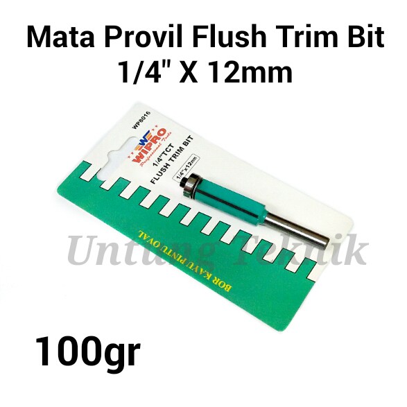 Flush Trim Bit Wipro Mata Profil Router Straight Bit Bearing 12mm