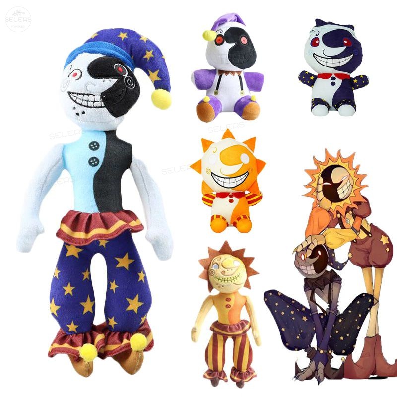 Mainan Boneka Stuffed Plush Karakter Game FNAF Sundrop &amp; Moondrop Daycare Attendant Five Nights At Freddy 's Stuff