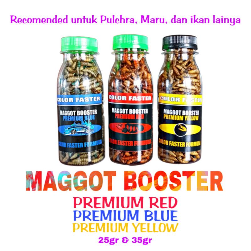 MAGGOT BOOSTER PREMIUM BLUE/RED/YELLOW KEMASAN 150ML