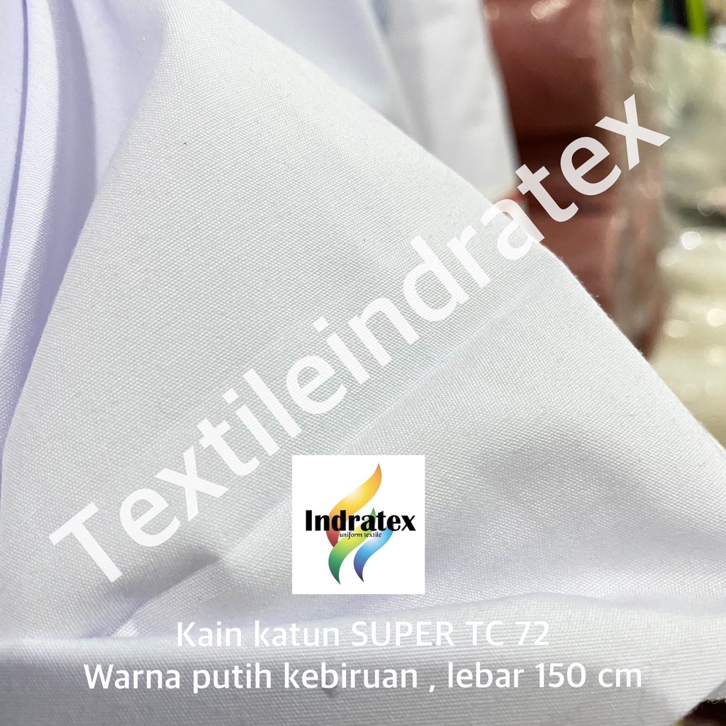 ( per 1 roll ) bahan kain katun putih tebal polos SUPER TC 72 gulung lebar 150 cm isi 54 meter baju hem kemeja putih seragam sekolah backdrop background foto gamis koko layar proyektor sarung lapisan bantal mori kafan alas piknik spanduk lukis pecel lele