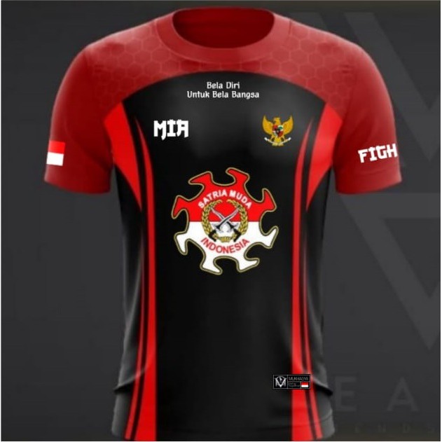 Kaos jersey Bela Diri Persatuan Pencak Silat Indonesia PPSI Satria Muda Indonesia