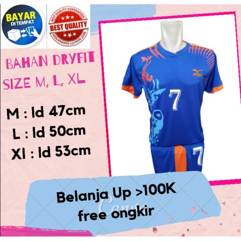 BAJU FUTSAL/JERSEY BOLA /BAJU VOLLY MIZ*NO