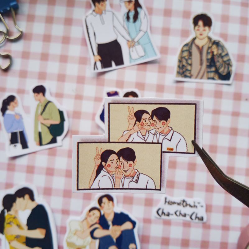 Hometown ChachachabSticker K-Drama | Sticker Sheets Fanart Kdrama | Stiker Set Kdrama Murah