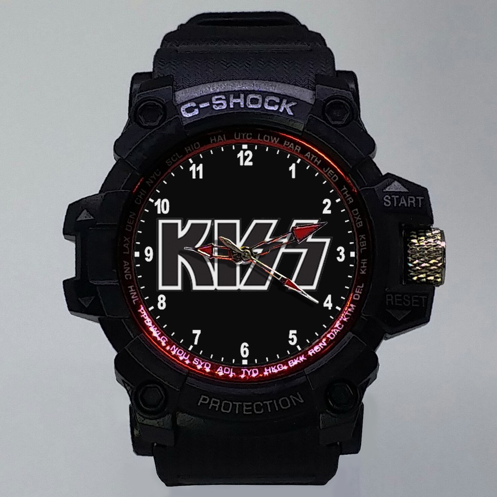 (ISTIMEWA BOSSQUE) JAM TANGAN KISS LIST MERAH - EXCLUSIVE 3