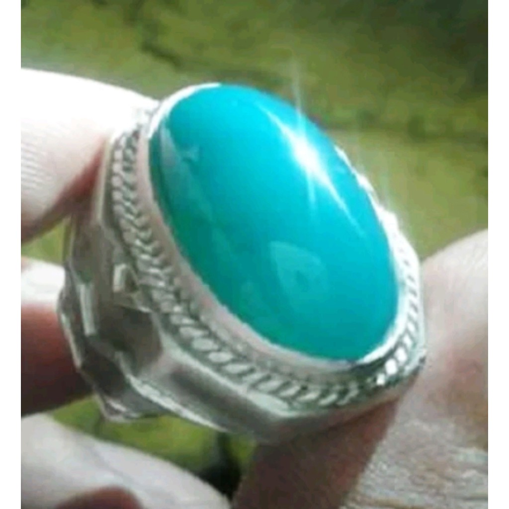 BACAN PALAMEA batu akik natural bacan palamea hijau tosca kristal size 17mm