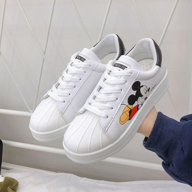 JSSB 9 (SIZE 35-39) RISCE SEPATU SNEAKER MOTIF MICKEY MOUSE IMPORT WANITA CEWEK PEREMPUAN JAKARTA