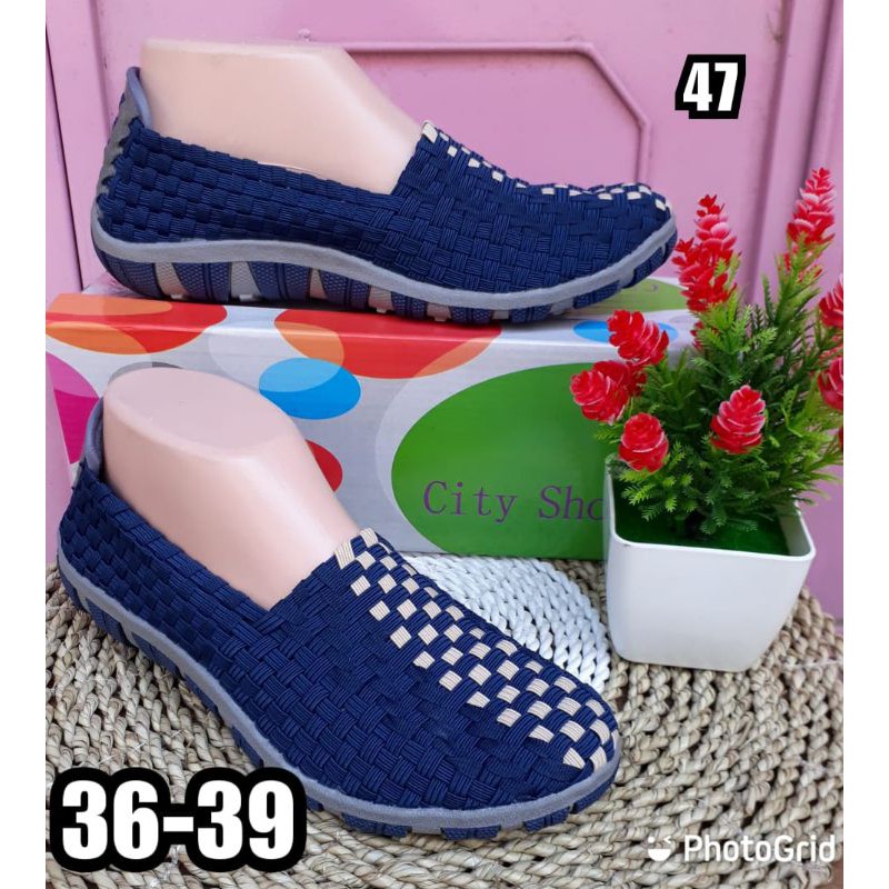 SEPATU ANYAM CITY SHOES