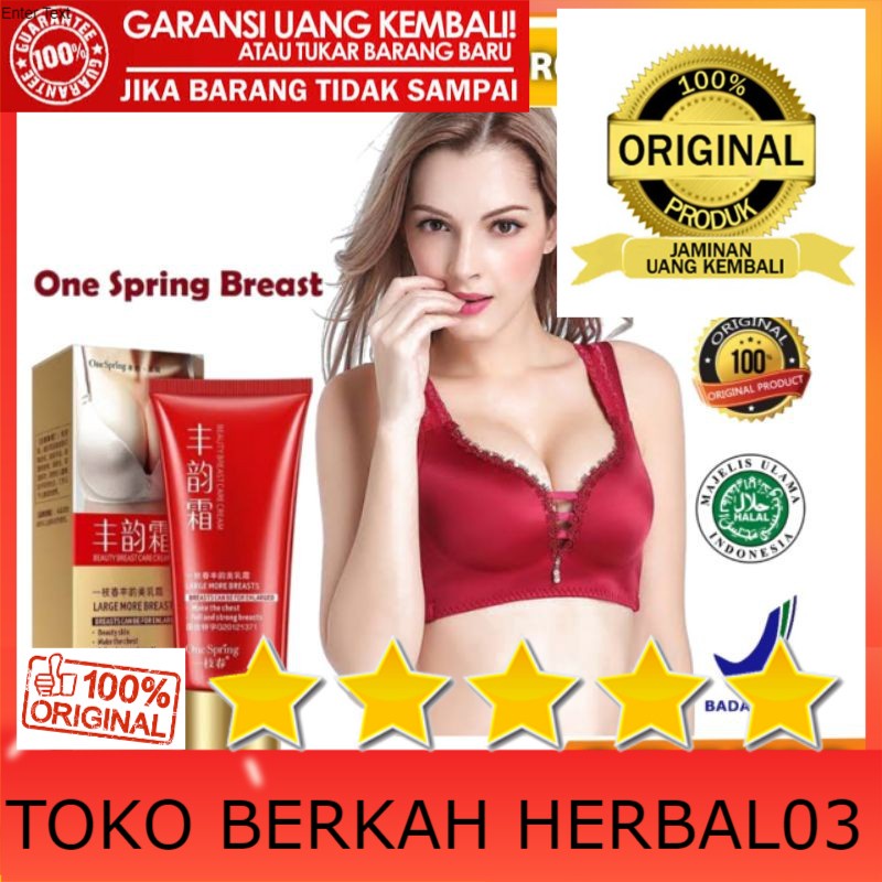 100% ASLI One Spring Breast Cream Beauty Pembesar Payudara - Pengencang Payudara Permanen - Upsize, 