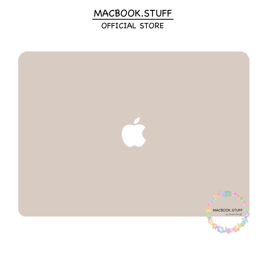 MACBOOK Case PASTEL SOFTBROWN NEW AIR PRO RETINA 11 12 13 14 15 16 INCH NON /  WITH CD ROOM / TOUCHBAR / TOUCH ID / M1 2020 2021 2022