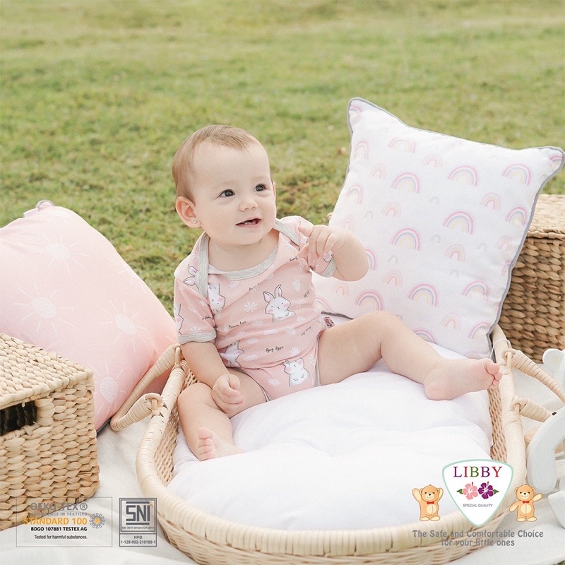 LIBBY Premium Jumper kodok segitiga /Romper Kodok segiempat Size 0-12m BOYS GIRLS