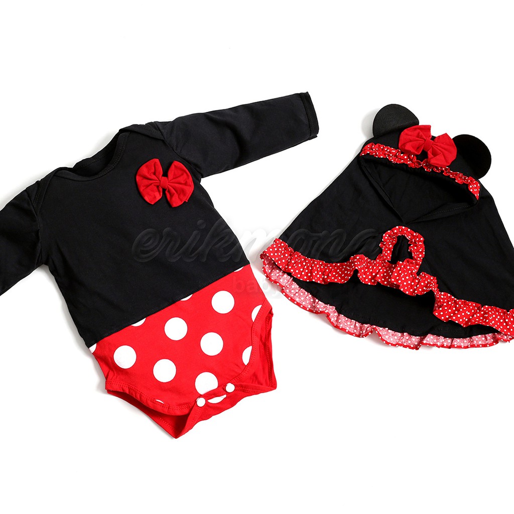 ♥️ baju bayi jumper bayi ♥️ model hijab lucu karakter minnie mouse murah ♥️