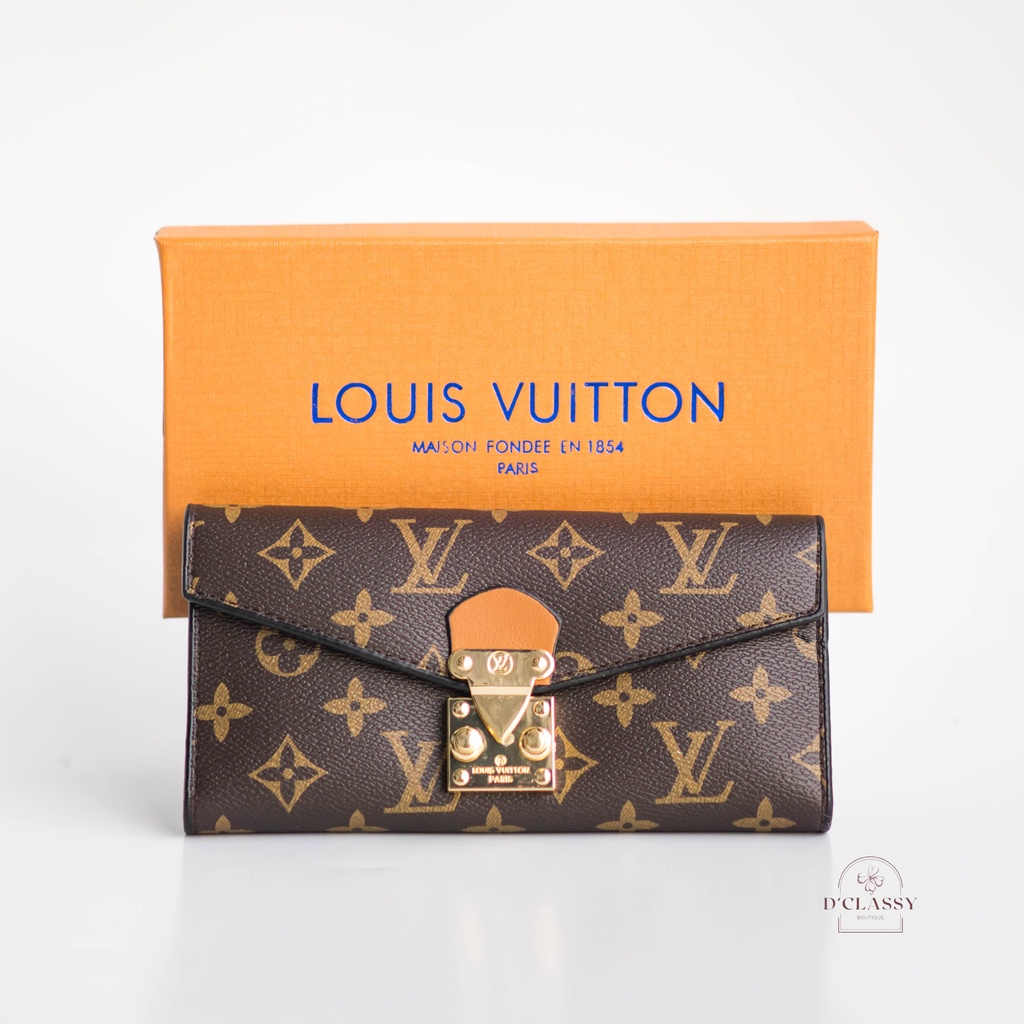 DOMPET WANITA LOUIS VUITTON PARIS LONG 2 IN 1 - LV-62006/1003#