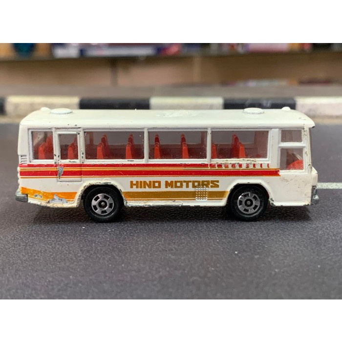 Vintage Tomica 41 Hino Rainbow Skeleton Bus Red Made in Japan No Box