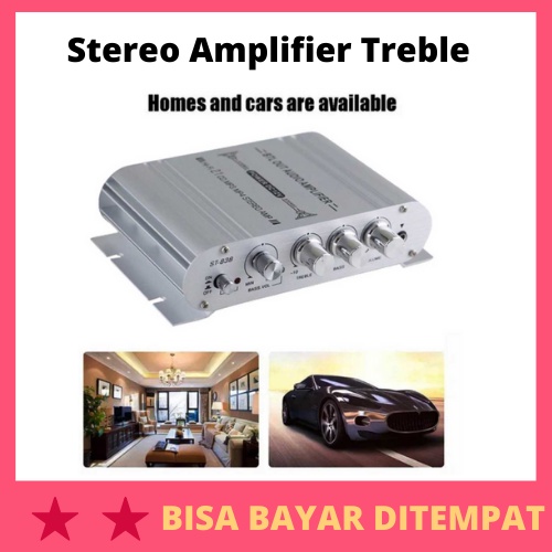 Stereo Amplifier Treble Bass Booster