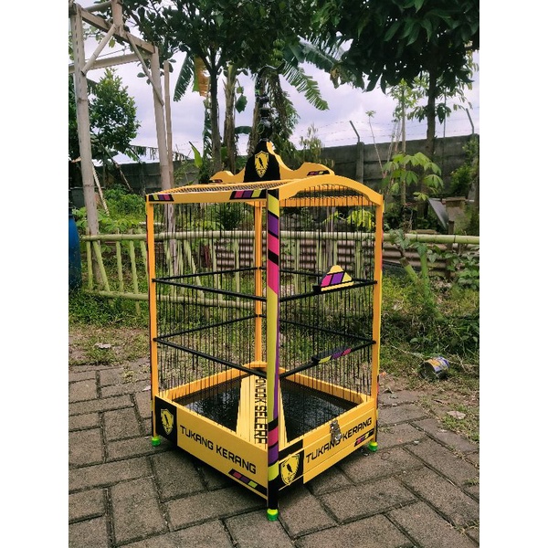 Sangkar kenari Costume Kayu Jati No.2