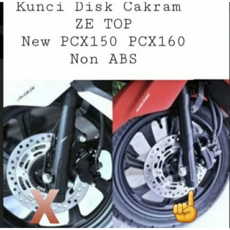 Kunci gembok cakram NEW PCX 150 160 Non ABS ZE TOP anti maling