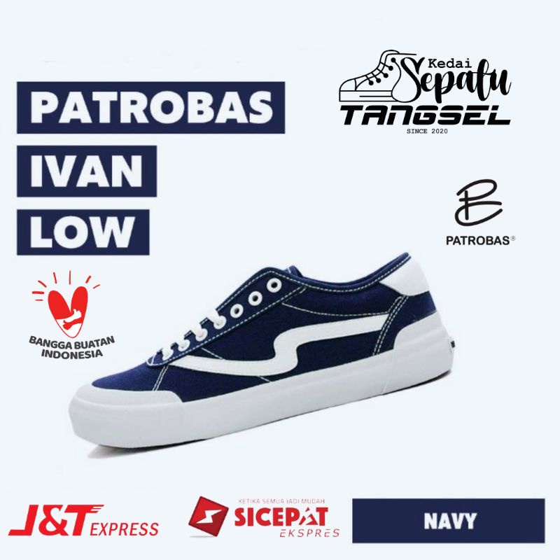 Patrobas Ivan Low Navy (READY STOK) 100% ORIGINAL