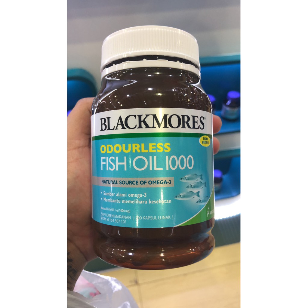 Blackmores fish oil 1000 odourless omega 3 omg