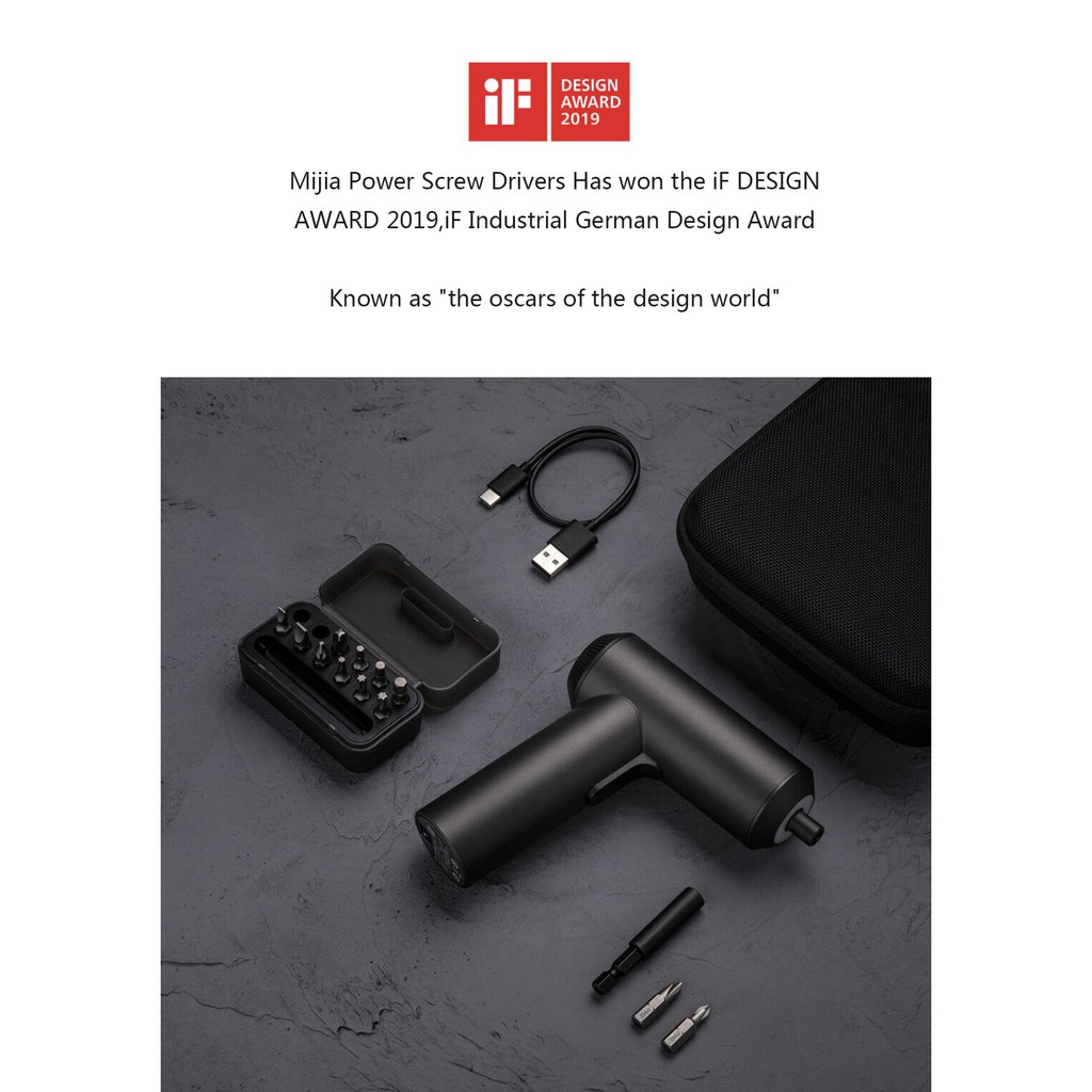 XIAOMI MIJIA Electric Cordless Screwdriver Sets 3.6V - MJDDLSD001QW - Obeng Elektrik dari XIAOMI