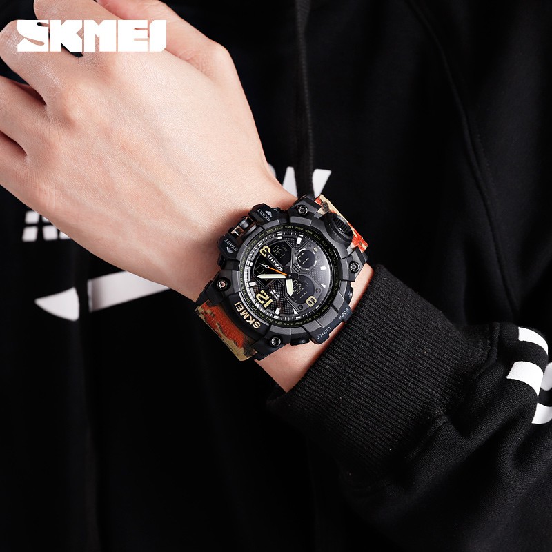 Jam Tangan Pria Skmei 1155B  Jam Tangan Skmei Jam Tangan Karet Pria Jam Tangan Cowok Sport SKMEI