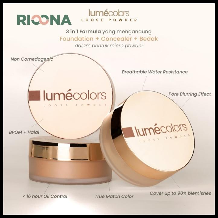 Loose Powder Lumecolors Bedak Tabur Lumecolors Bedak Wajah Terbaru