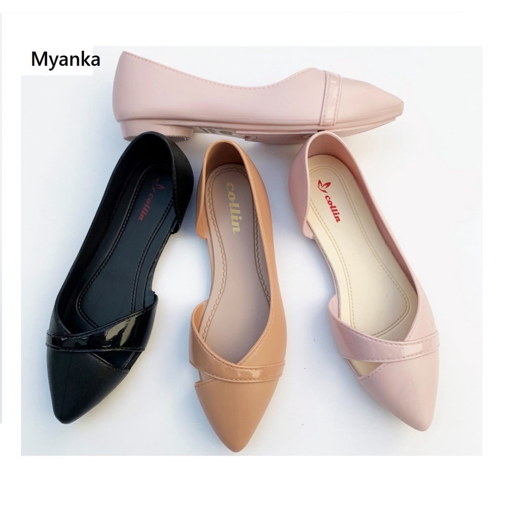 Myanka jelly shoes flat sepatu wanita Patricia New