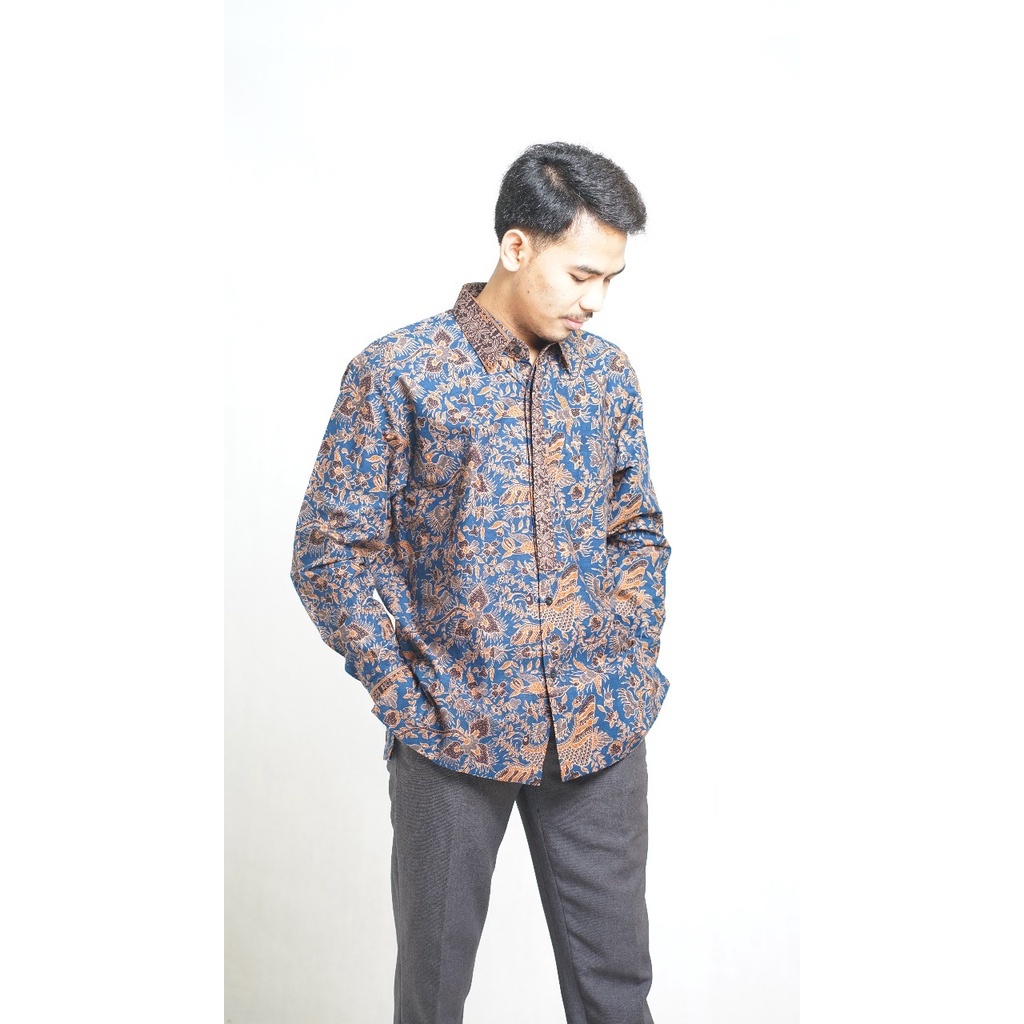 BATIK TRUSMI HAFIYAN KEMEJA PANJANG MOTIF LAWASAN BATIK PREMIUM MEGA MENDUNG BATIK WANITA BATIK PRIA