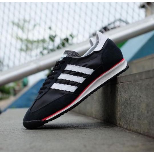 Adidas SL 72 “ Black /// White Sole Black “