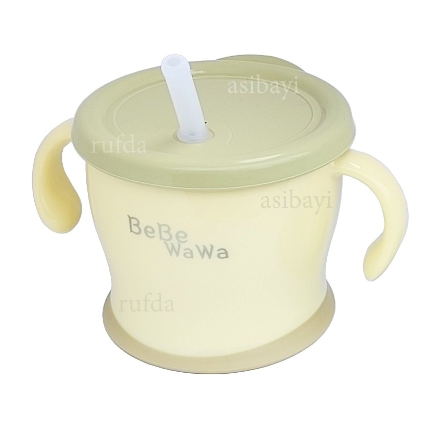 BeBe WaWa 2in1 Straw Snack Cup BebeWawa Aqulea Training Mug AQ