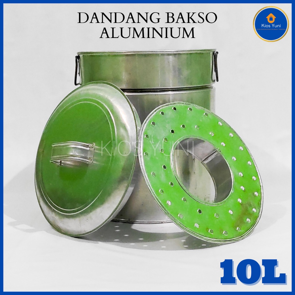 Jual Dandang Bakso Aluminium 10 Liter / Panci Bakso / Soblok Bakso