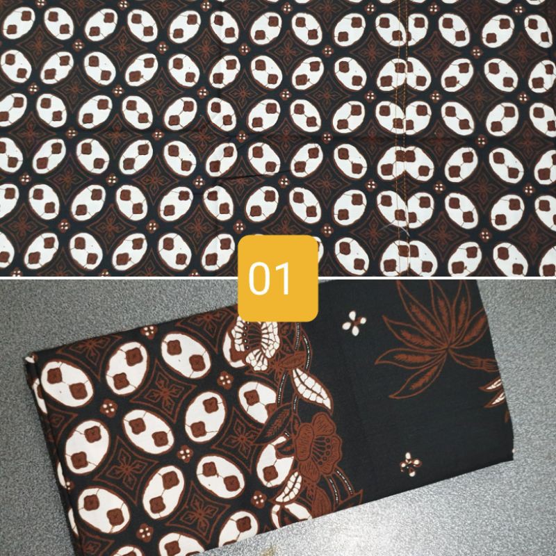 Kain Sarung H.SANTOSO A Batik Jogja Klasik - SARUNG JOGJAAN PUTIH-01