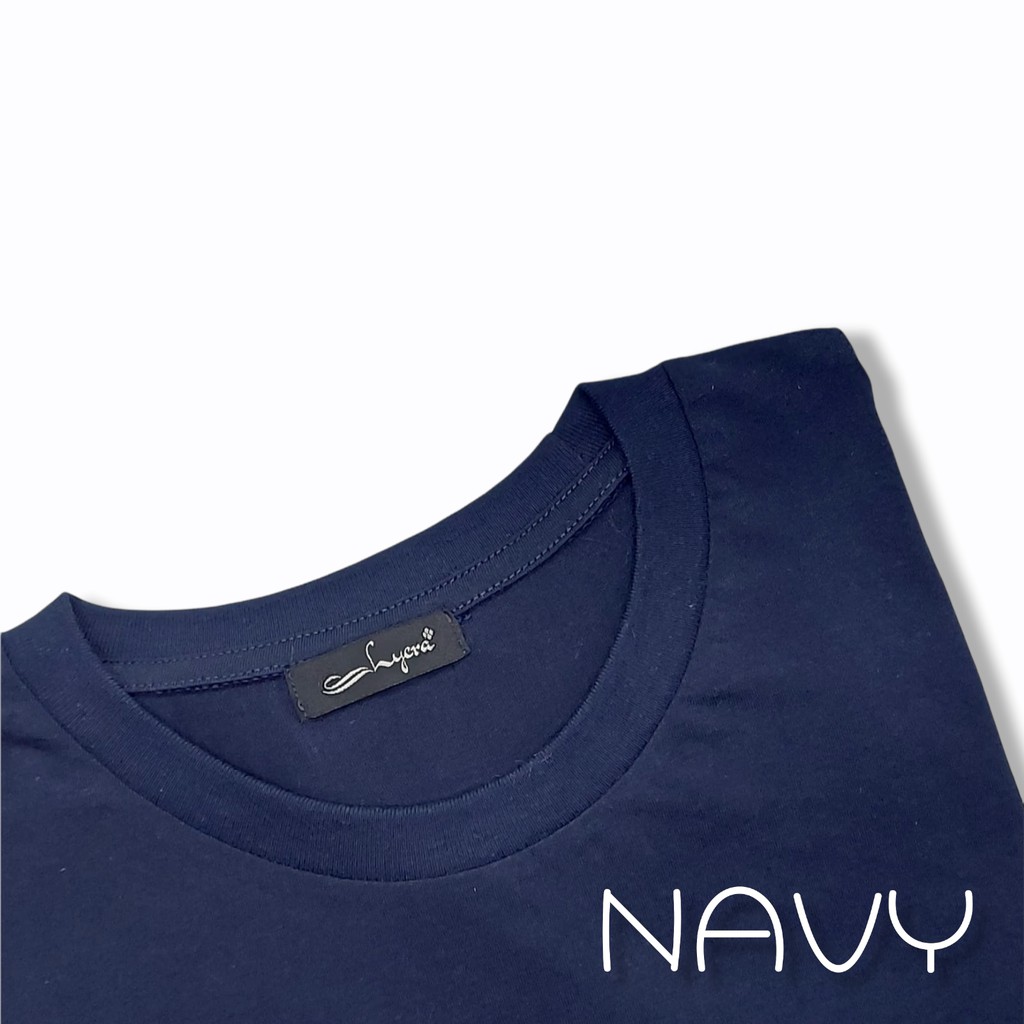 [CYC | COD] REAPICT | Kaos Basic Oversize Top XXL | Cotton Combed | Atasan Trend Wanita Murah Best Seller-Navy