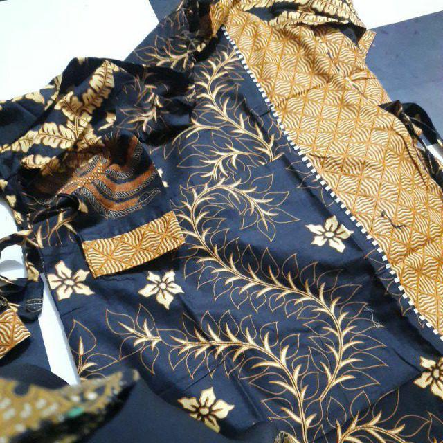 Ms Gamis Batik Sriwedari Maxi Super Jumbo Xxxl Ld 120c. Resleting Belakang Katun Sogan