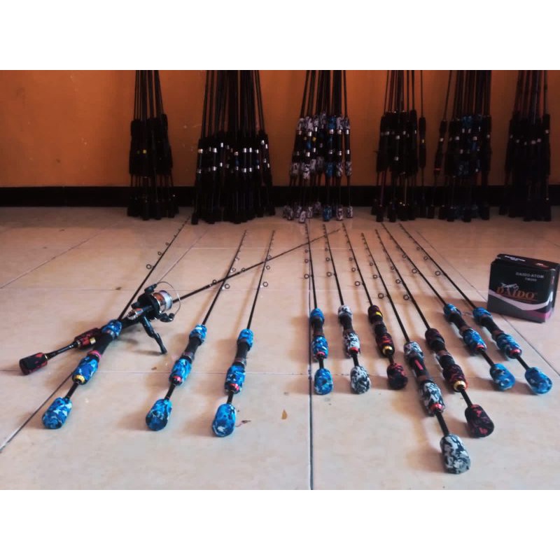 Sepaket Joran udang 1-3lb 130cm dan reel daidoJoran 1-3lbs