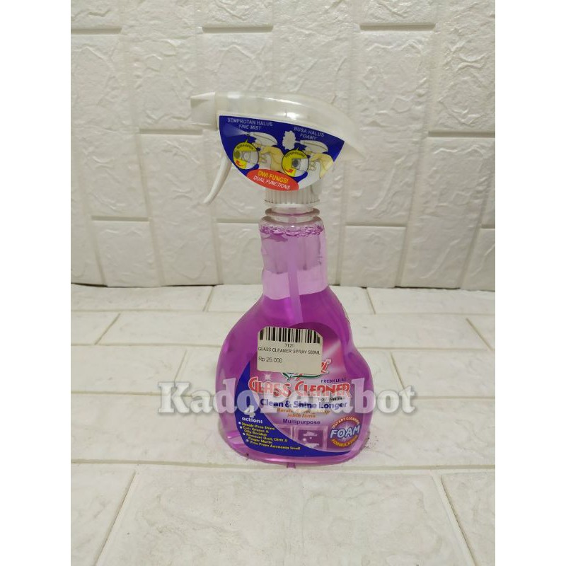 Glass cleaner spray 500 ml - cairan semprot kaca -spray pembersih kaca