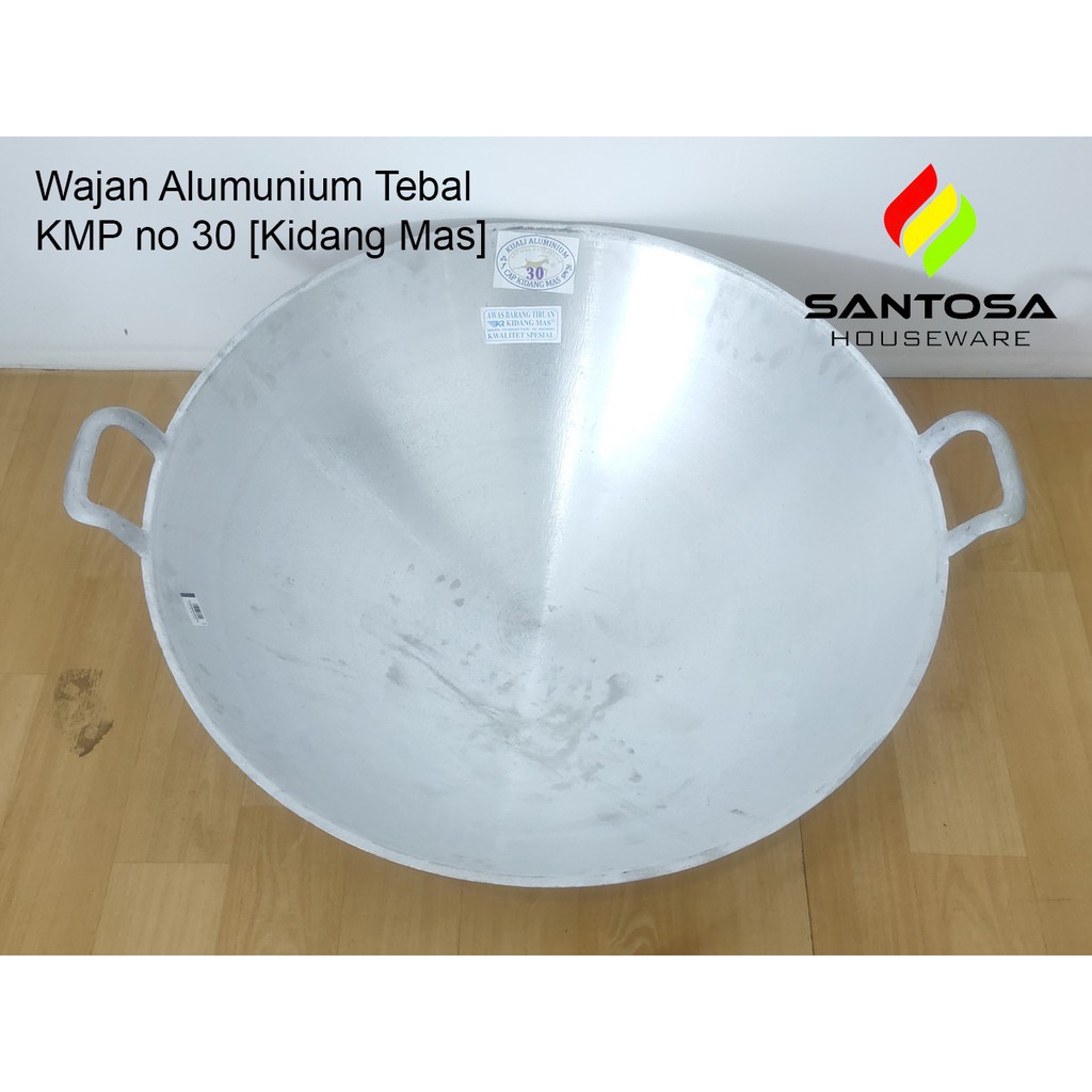 Wajan Alumunium Tebal KMP no 30 [Kidang Mas]
