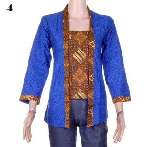 Kebaya Kutubaru Embos Kombinasi Sogan Ramadani - Warna 4